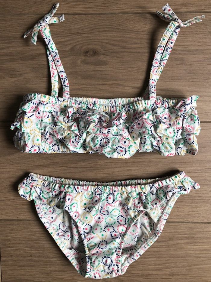 Ensemble en popeline avec maillot de bain 2 pièces et capeline Petit bateau T-5 ans - photo numéro 6