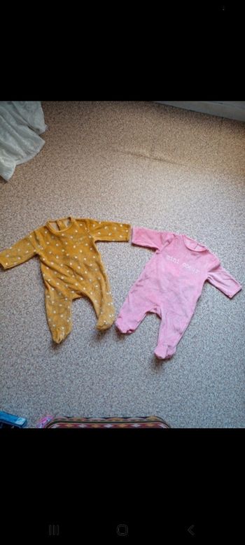 Lot de 2 pyjamas velours