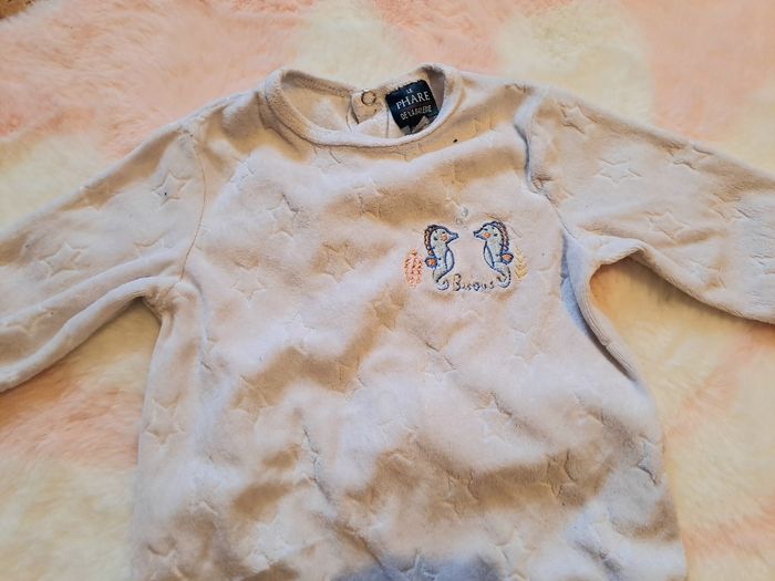 🤍 Lot de 2 pyjamas 1 pièce Le phare de la Baleine taille 18 mois 🤍 - photo numéro 7