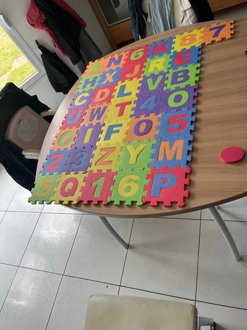 Tapis en mousse petit carreau