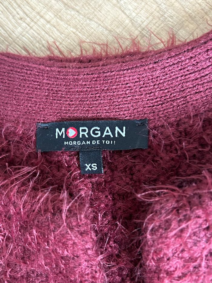 Cardigan bordeaux tout doux Morgan taille XS jamais porté - photo numéro 9