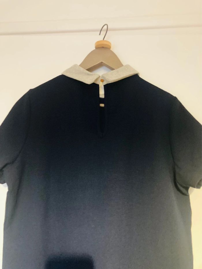 Robe col Claudine bleu marine taille L - photo numéro 7