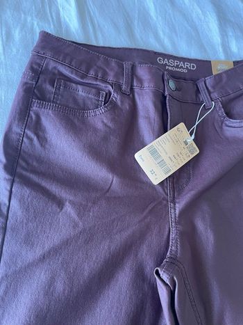 Pantalon enduit femme