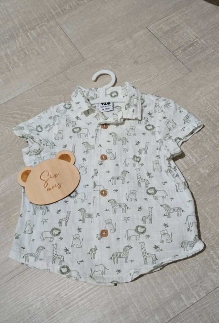 Chemise manches courtes 6 mois - photo numéro 1