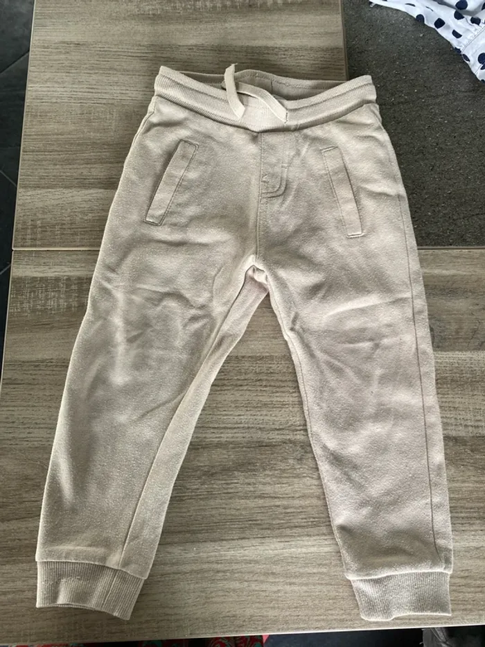 Pantalon jogging beige