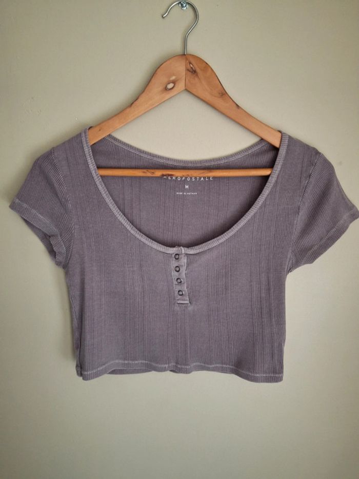 Crop top aéropostale violet M