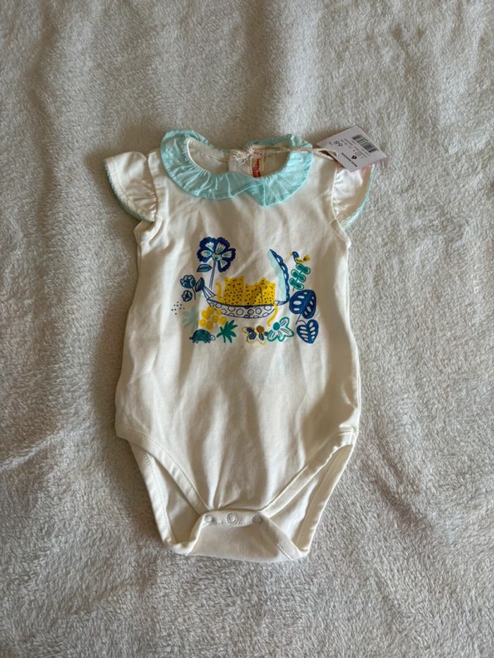 Adorable body bébé “Chats en balade” Du Pareil Au Même – 6 mois - photo numéro 2