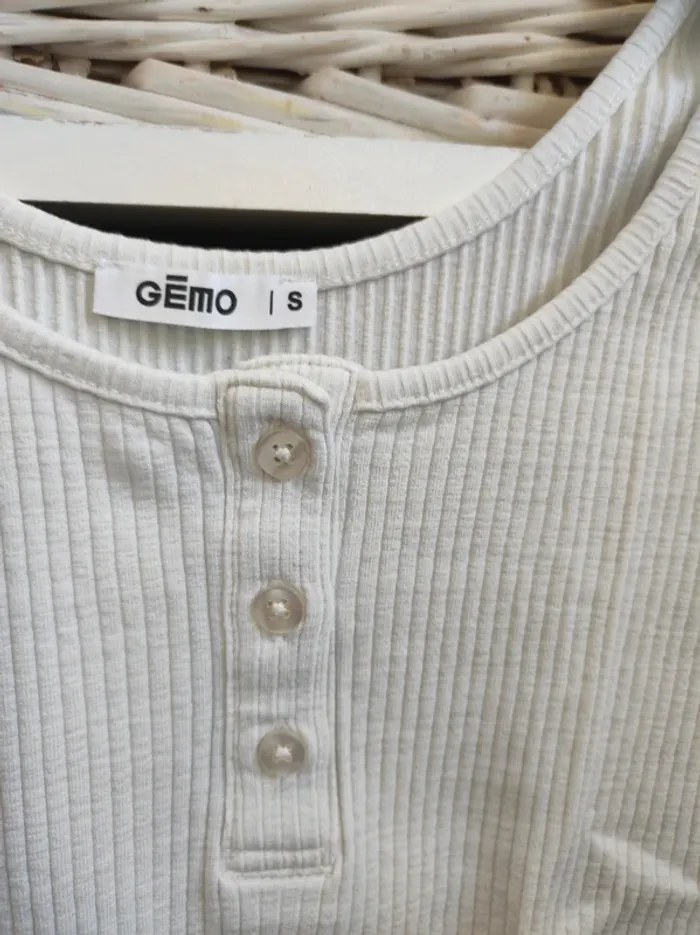 Débardeur blanc Gémo taille S - photo numéro 3