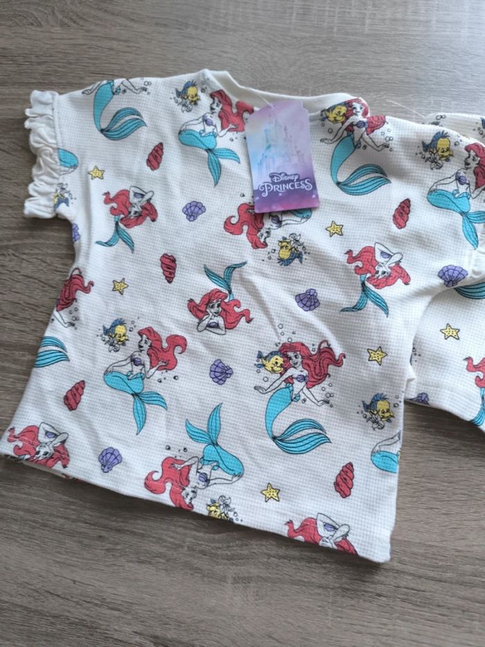 Ensemble deux pièces pyjama Ariel la petite sirène 6-9 mois 74 cm disney - photo numéro 5
