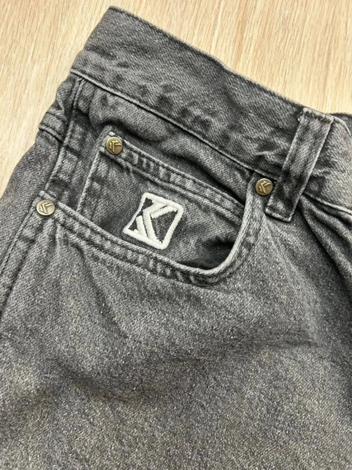Jean Cargo Karl Kani Noir Vintage Logo Brodé Taille S - photo numéro 5