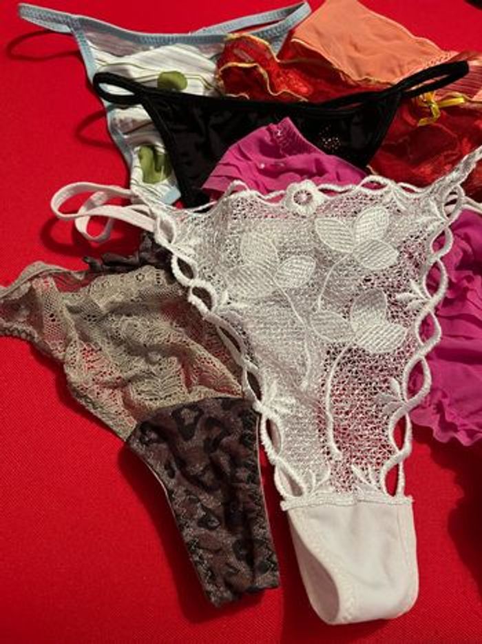 Lot de 7 strings culottes tangas sous vêtements lingerie XL 42 - photo numéro 3