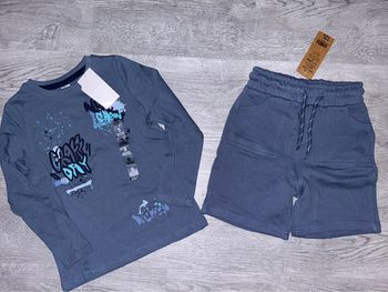 Ensemble t-shirt + short cargo