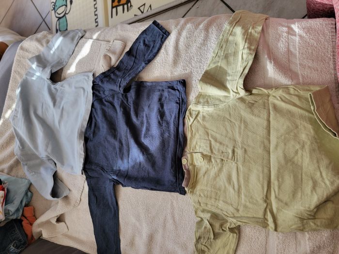 Lot de 5 tee-shirts manches longues 18 mois garcon - photo numéro 6