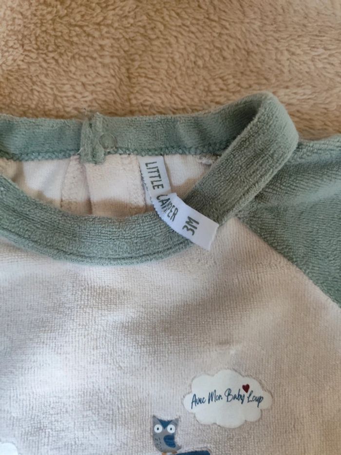 Pyjama velours 3 mois - photo numéro 2