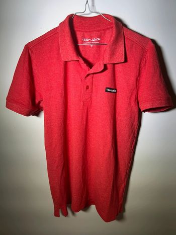 Polo Teddy Smith rouge corail