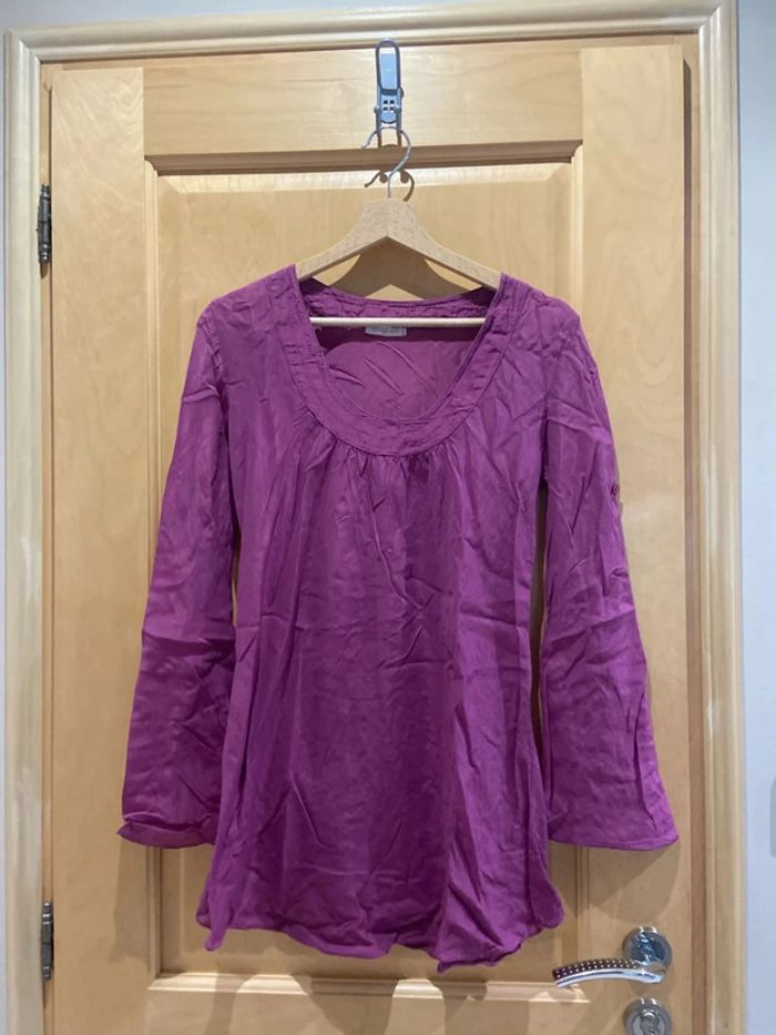 Tunique violette montan en soie