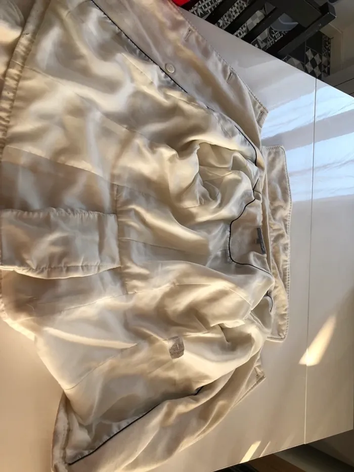 Manteau court etam blanc cassé - photo numéro 5