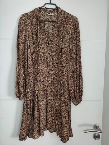 Robe fluide salsa imprimé léopard taille 38