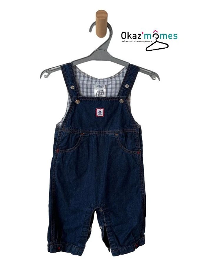 Salopette légère en jean souple bleu denim - Jacadi 6 mois (67cm)