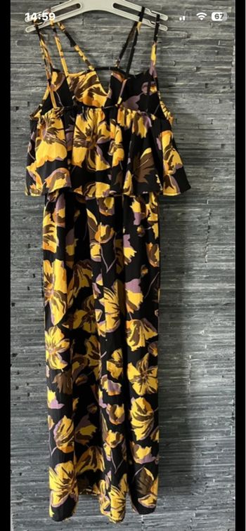Superbe robe longue tropical