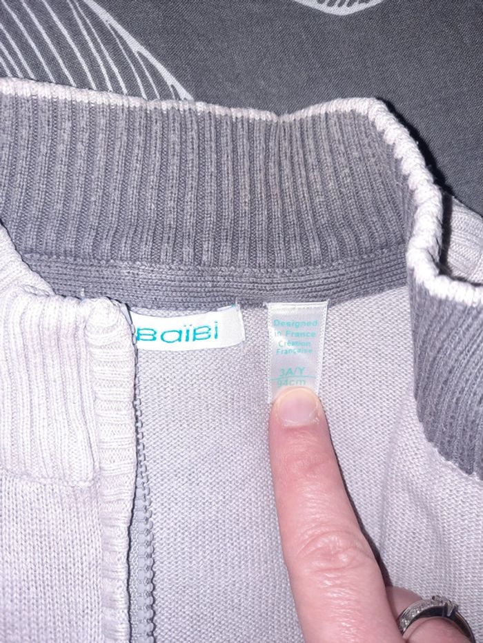 Gilet zippé 3 ans - photo numéro 2