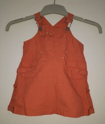 Robe genre salopette tao tape à l oeil taille 12 mois orange