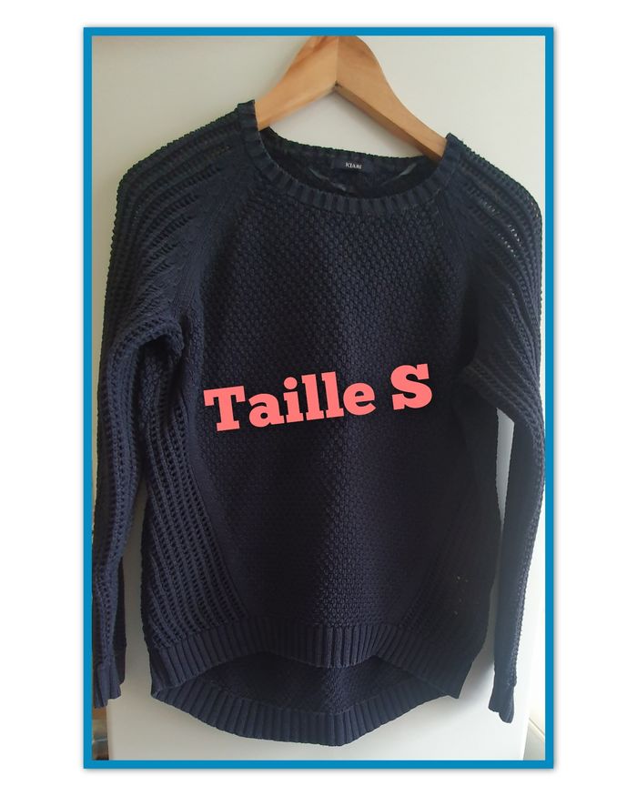 Pull femme bleu marine - marque KIABI - taille S