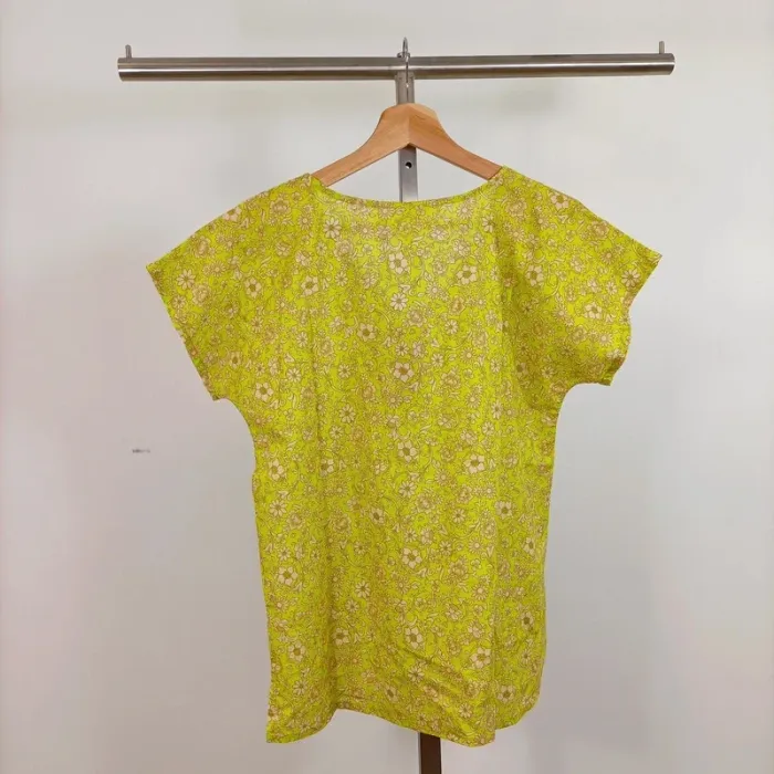 Blouse Maëlis fleurs de Galapagos – Quintessence – Taille S A677 - photo numéro 6