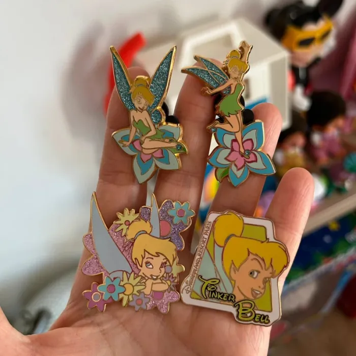 Lot 4 pins disney tinkerbell fée clochette - photo numéro 2