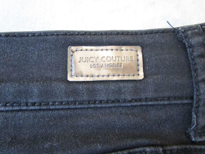 Jean femme Juicy Couture coupe skinny stretch taille 42 W32 L30 noir (J282) - photo numéro 7