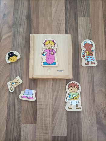 Puzzle bois bébé 3 pièces mustela