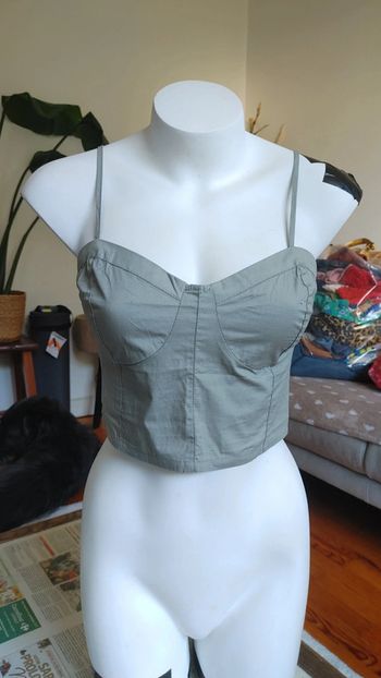 Crop Top bretelles bustier