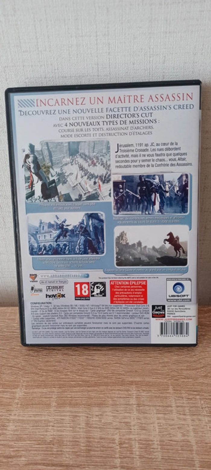 Jeu PC CD-Rom Assassin's Creed en bon état et fonctionnel. - photo numéro 3