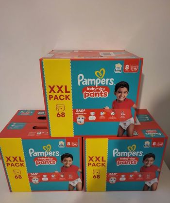 Couches pampers pants taille 8