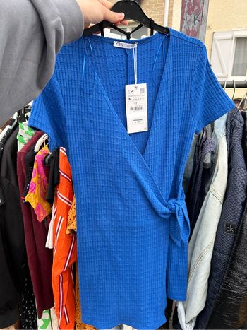 Combi short Zara bleu électrique