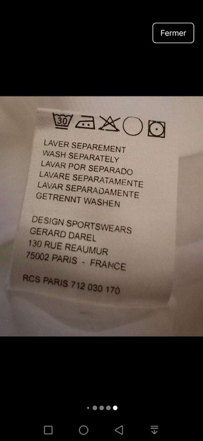 Top / haut blanc transparent Taille L Pablo - photo numéro 12