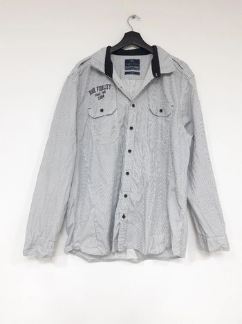 Chemise manches longues rayée XXL