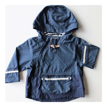 manteau imperméable bleu Obaïbi T12mois