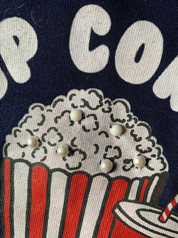 Pull fille pop corn - photo numéro 2