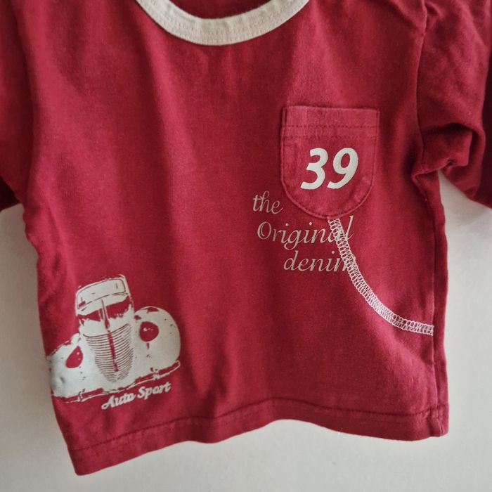 3 mois tee shirt manche longue rouge - photo numéro 2