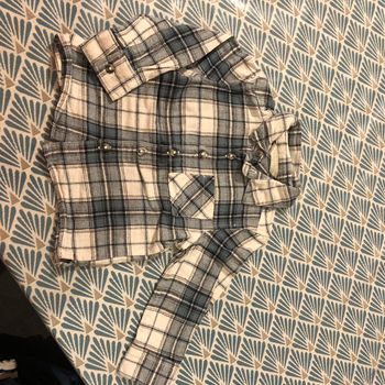 Chemise mi-saison à carreaux - 9/12 mois