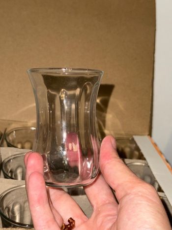 NEUF lot de 12 verres à thé turcs