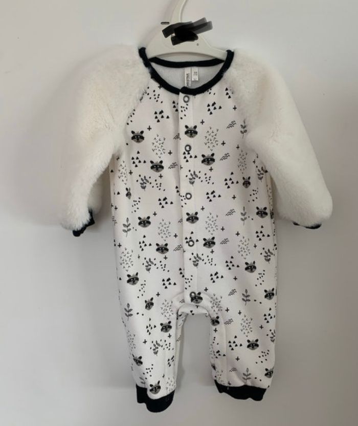 Pyjama manche fourrure