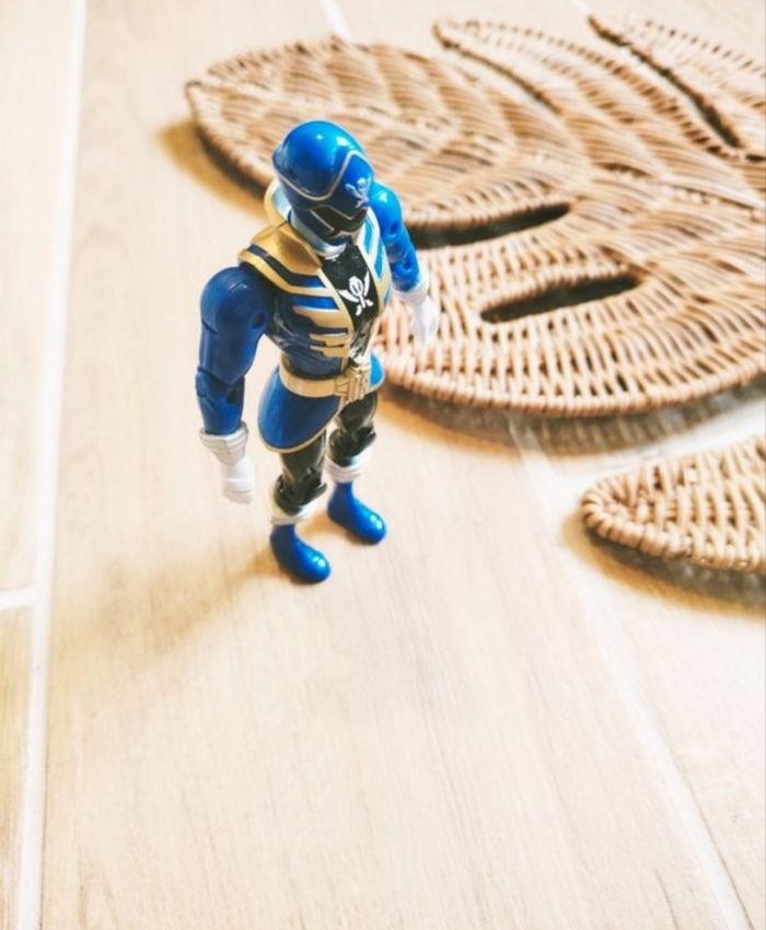 🙅 Power rangers super megaforce- Figurine du ranger bleu -marque Bandai - photo numéro 3