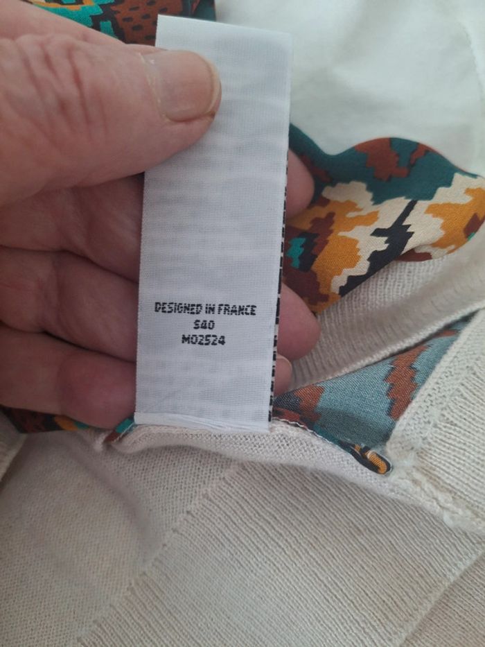 Pull manches courte " Eric Bompard "T XL cachemire et soie Superbe et rare - photo numéro 8