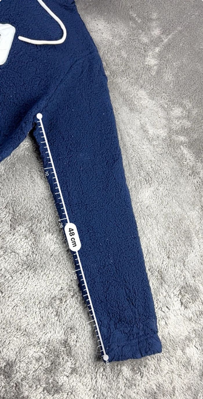Sweat à Capuche Polaire FILA Bleu Marine Taille L – Logo Brodé - photo numéro 5