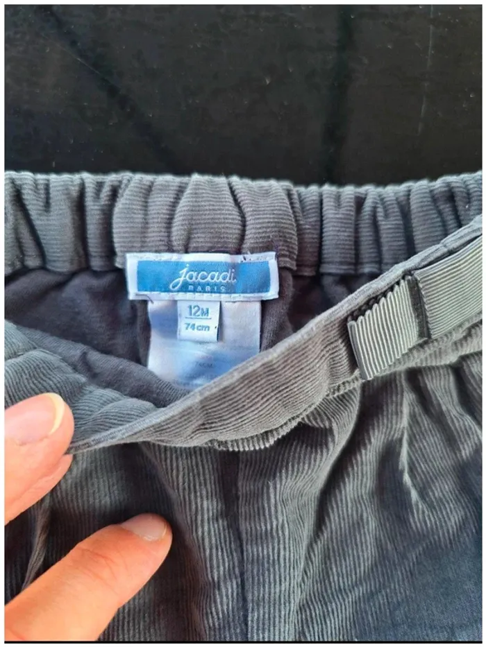 Pantalon velours Jacadi 12 mois - photo numéro 2