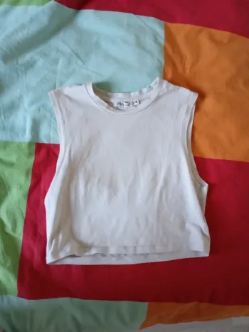 Top blanc Zara