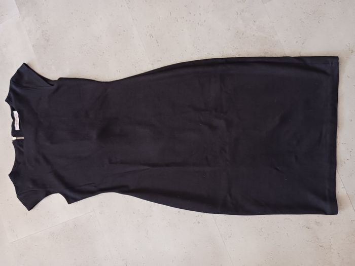 robe sans manches noire en suedine Taille S Vintage Dressing Neuve