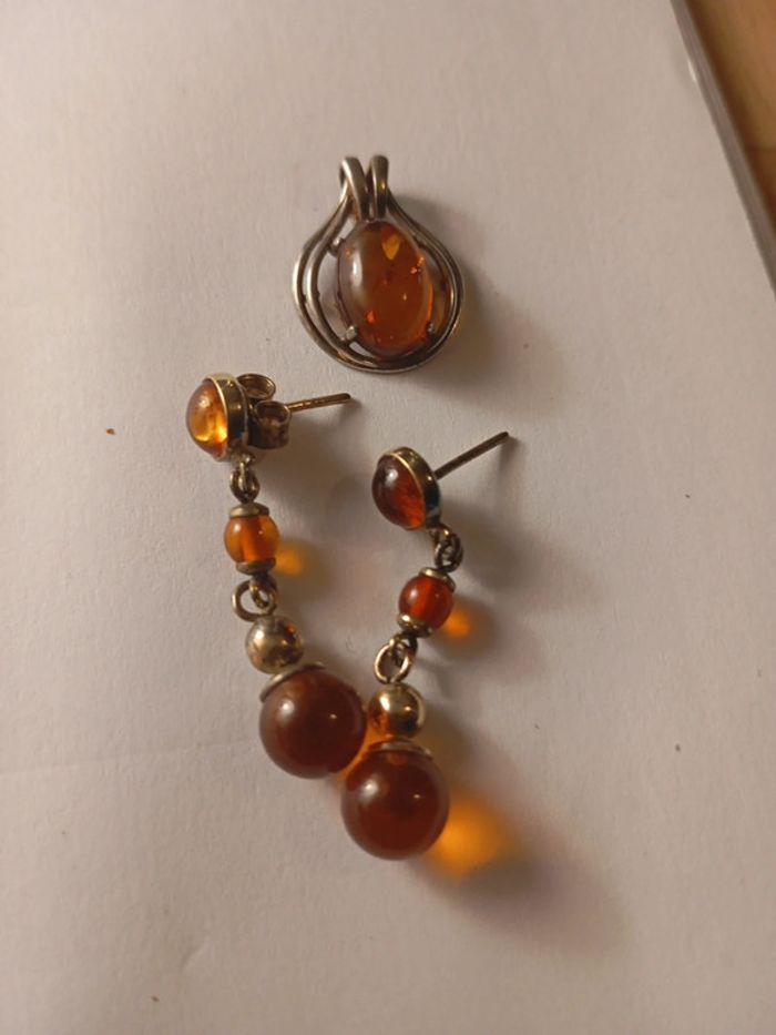 Ensemble argent ambre - photo numéro 2
